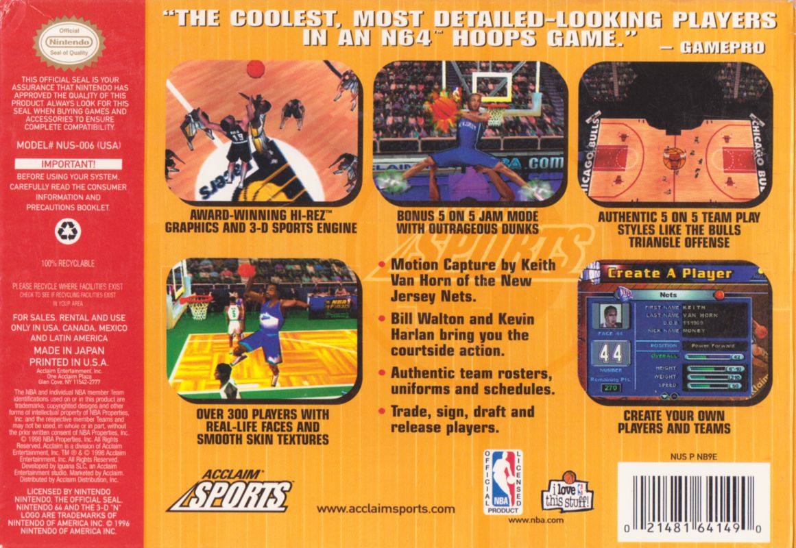 NBA Jam 99 - Nintendo 64