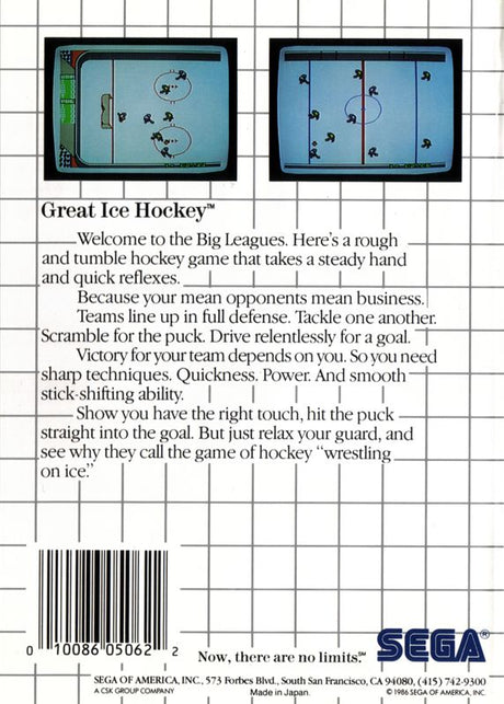 Great Ice Hockey - Sega Master System