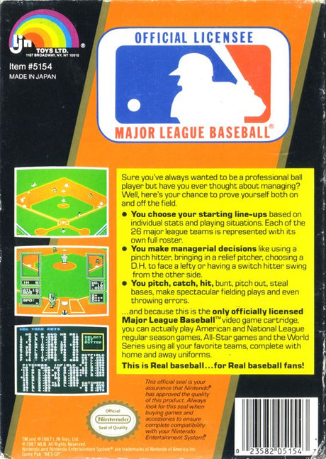 Major League Baseball - NES