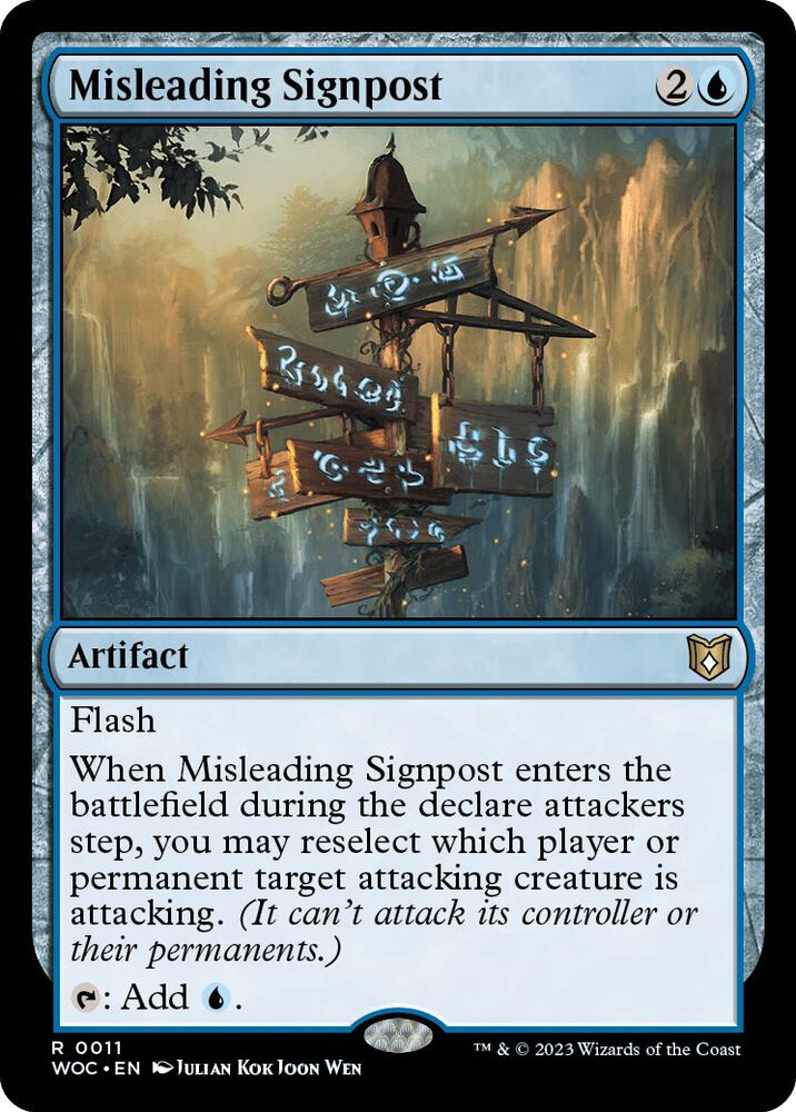 Misleading Signpost (11) [Commander: Wilds of Eldraine]