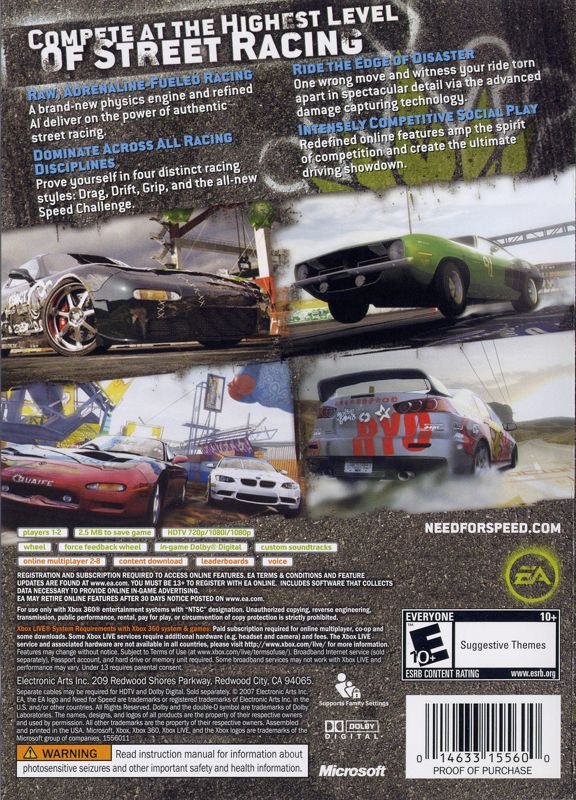 Need for Speed: ProStreet - Xbox 360