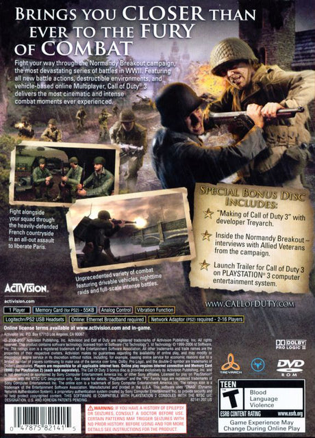 Call of Duty 3 - Special Edition - PlayStation 2
