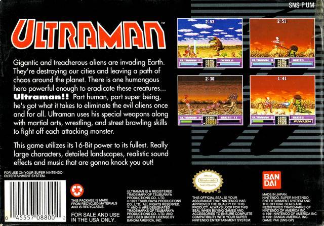 Ultraman - Super Nintendo
