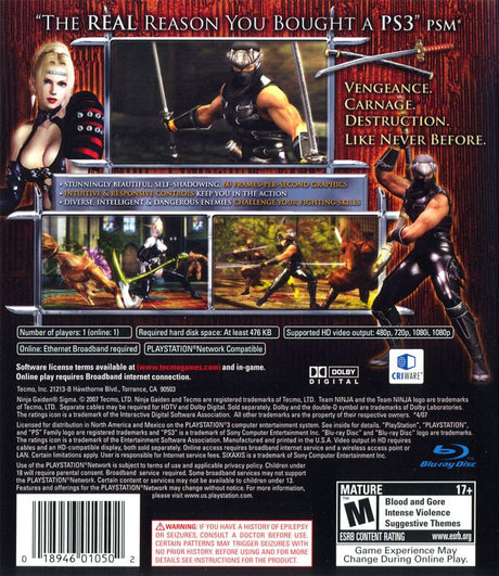 Ninja Gaiden Sigma - PlayStation 3