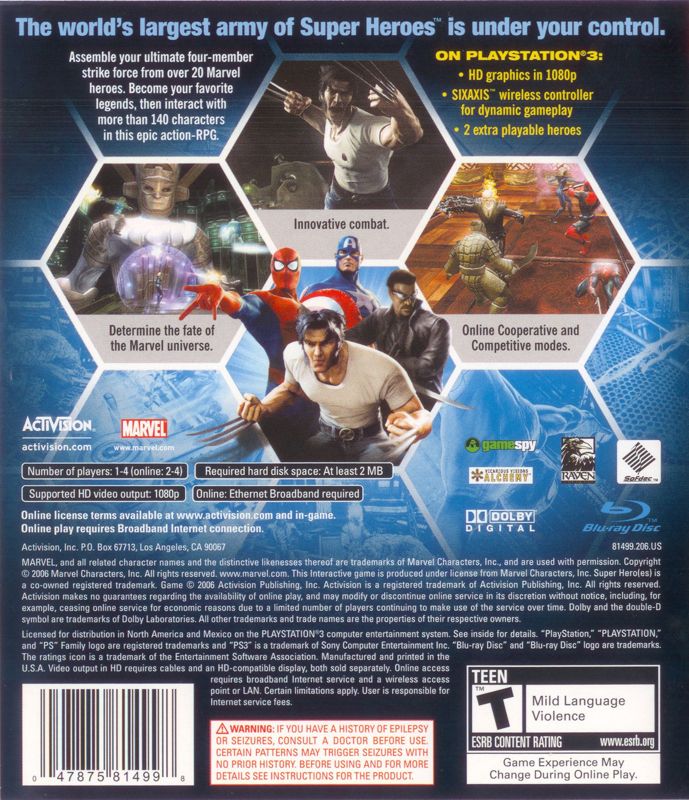 Marvel Ultimate Alliance - PlayStation 3