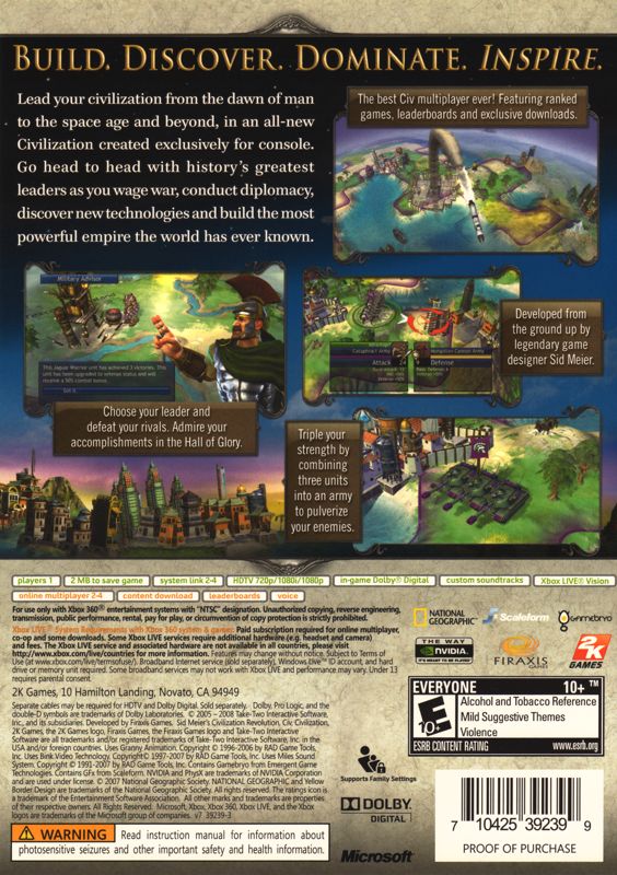 Sid Meier's Civilization: Revolution - Xbox 360