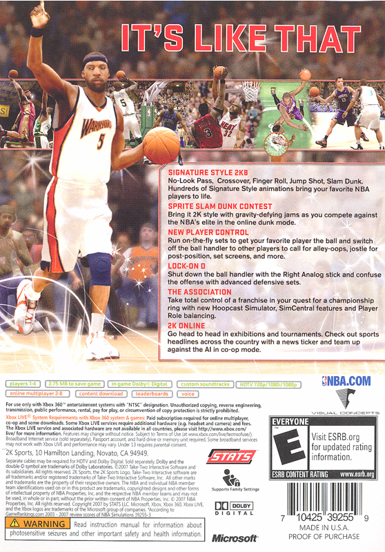 NBA 2K8 - Xbox 360