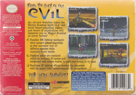 Mortal Kombat Mythologies: Sub-Zero - Nintendo 64