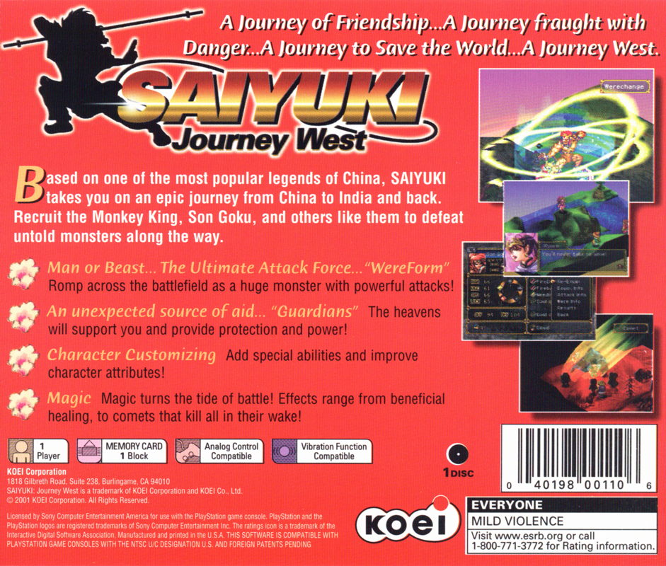 Saiyuki: Journey West - PlayStation