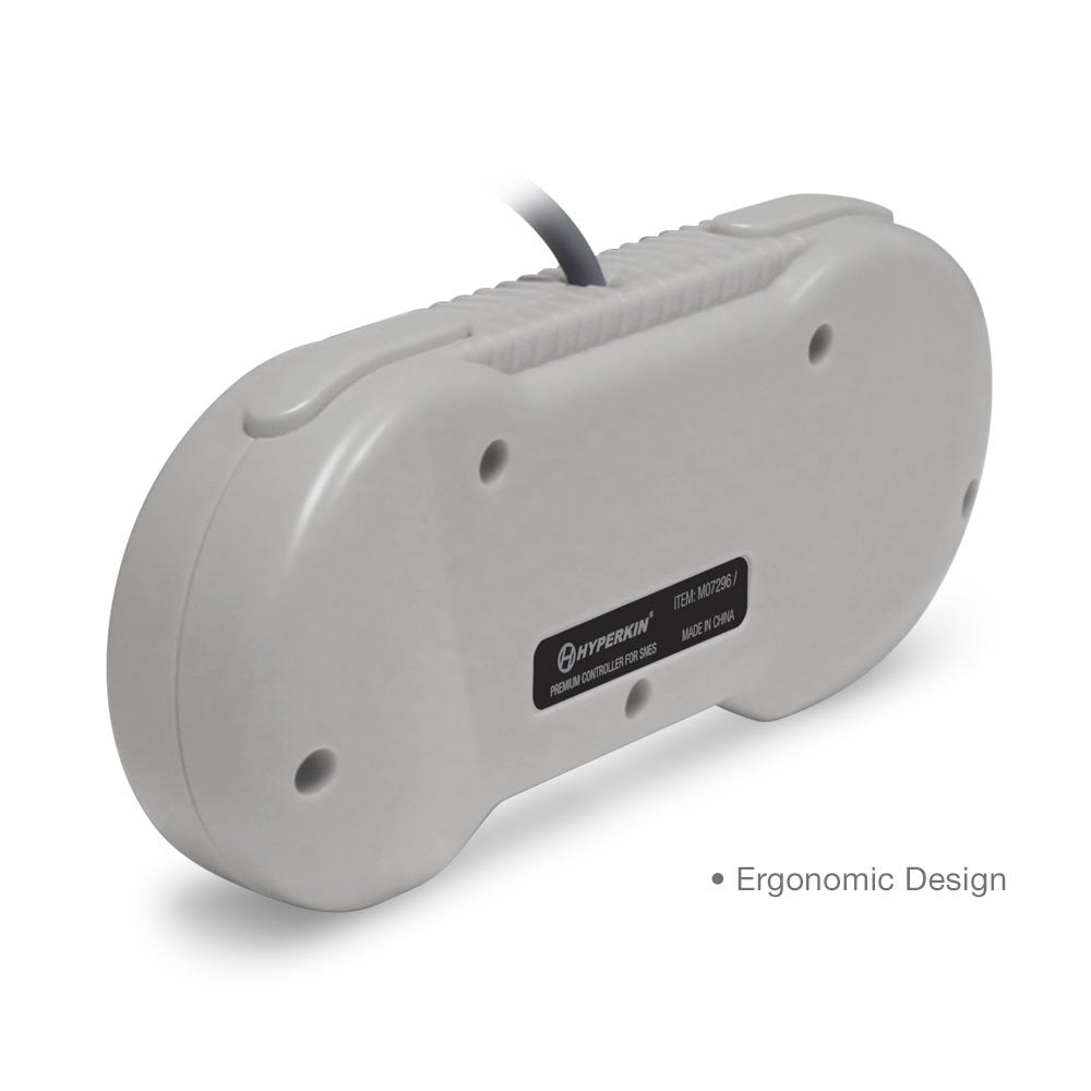 Scout Premium Wired Controller for Super Nintendo SNES - Gray