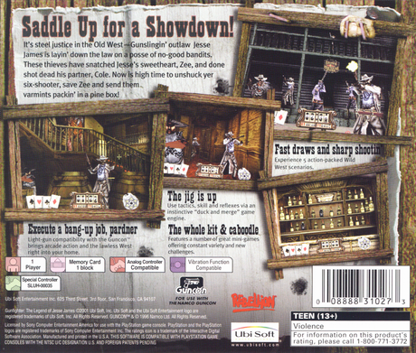 Gunfighter: The Legend of Jesse James - PlayStation