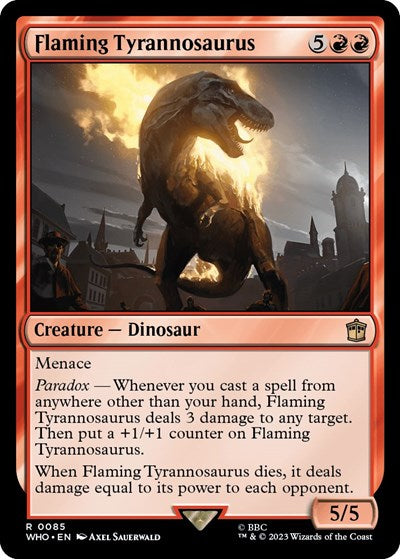 Flaming Tyrannosaurus (85) [Universes Beyond: Doctor Who]