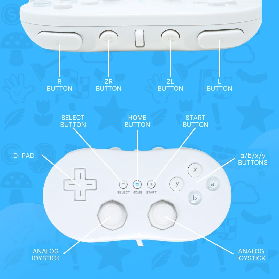 Classic Controller for Wii, Wii U, NES & SNES Classic
