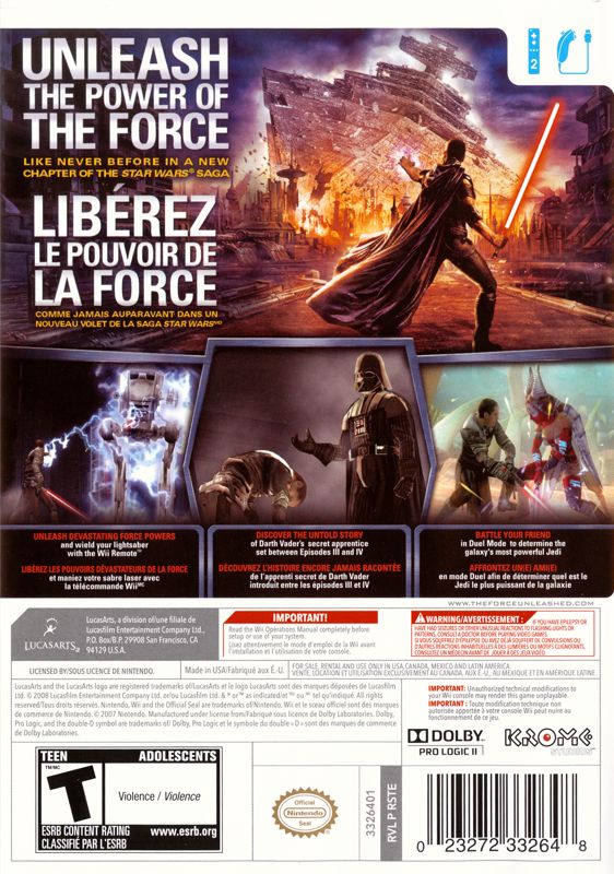 Star Wars: The Force Unleashed - Wii