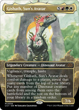 Gishath, Sun's Avatar (Borderless) (330) [The Lost Caverns of Ixalan]