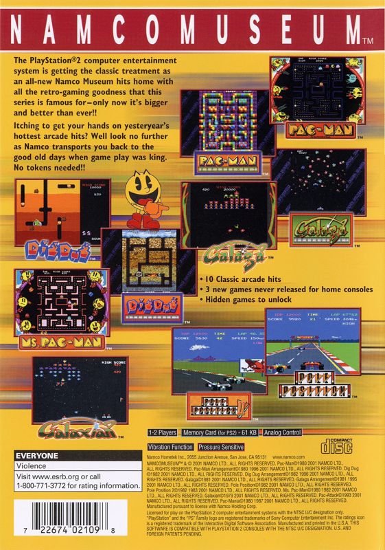 Namco Museum - PlayStation 2