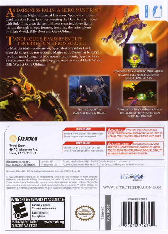 The Legend of Spyro: The Eternal Night - Wii