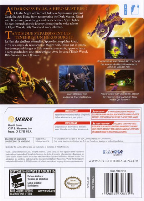 The Legend of Spyro: The Eternal Night - Wii