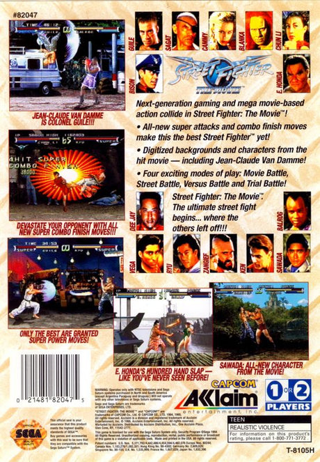 Street Fighter: The Movie - Sega Saturn