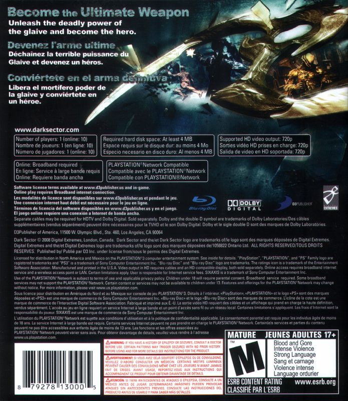 Dark Sector - PlayStation 3
