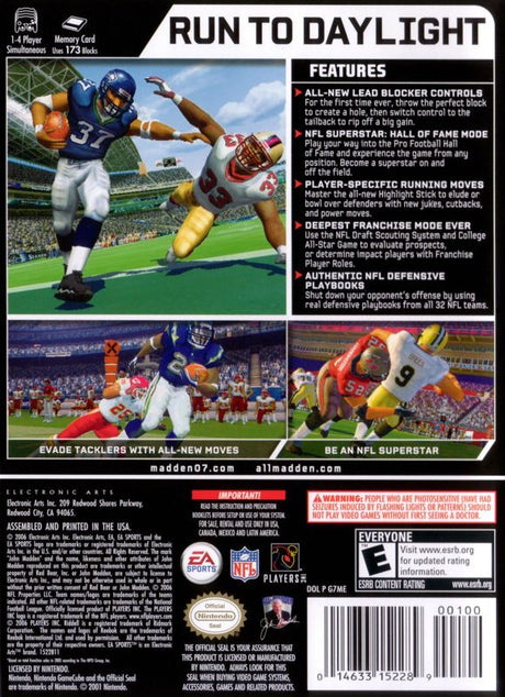 Madden NFL 07 - GameCube