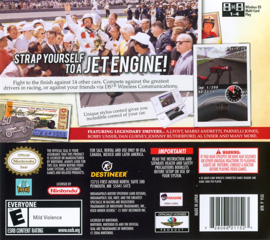 Indianapolis 500 Legends - Nintendo DS