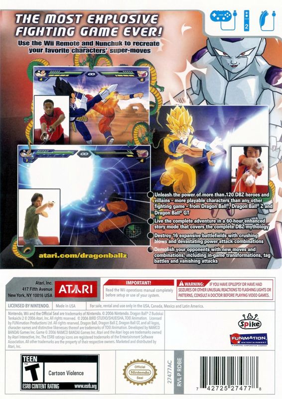 Dragon Ball Z: Budokai Tenkaichi 2 - Wii