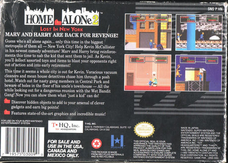 Home Alone 2: Lost In New York - Super Nintendo