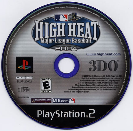 High Heat Major League Baseball 2004 - PlayStation 2