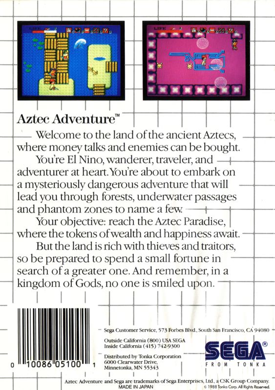 Aztec Adventure - SEGA Master System