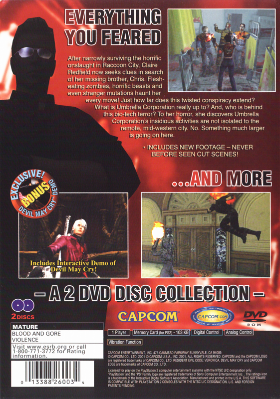 Resident Evil - Code: Veronica X - 5th Anniversary Edition - PlayStation 2