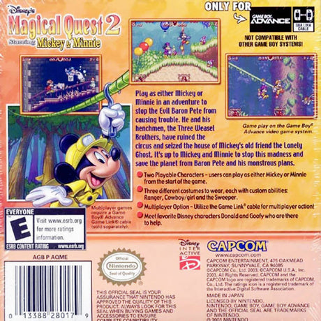 Magical Quest 2 Starring Mickey and Minnie - Game Boy Advance