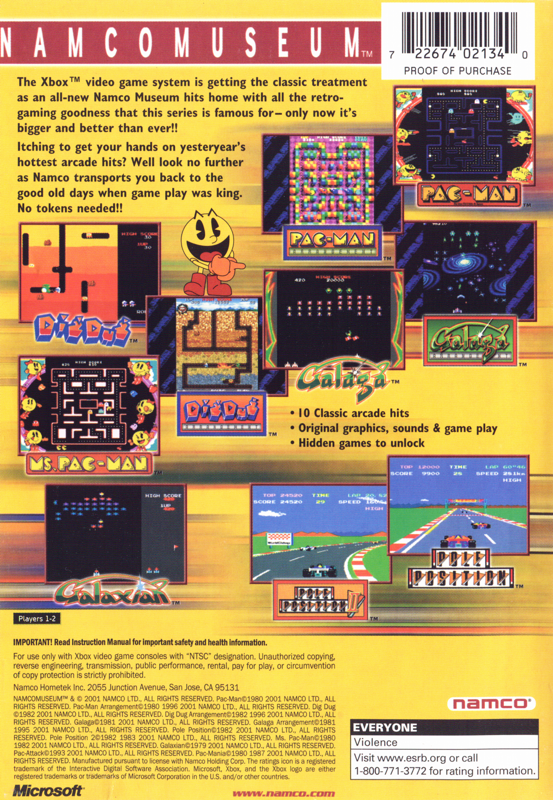 Namco Museum - Xbox