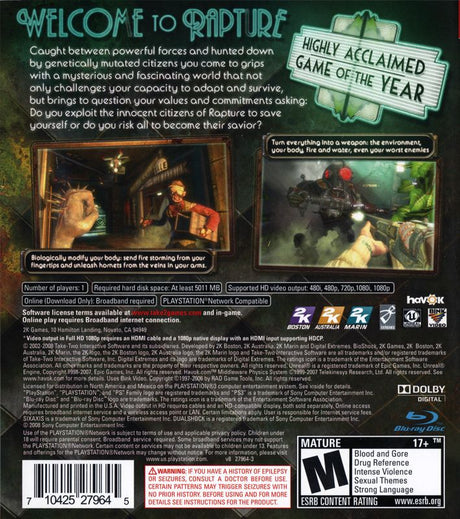 BioShock - PlayStation 3