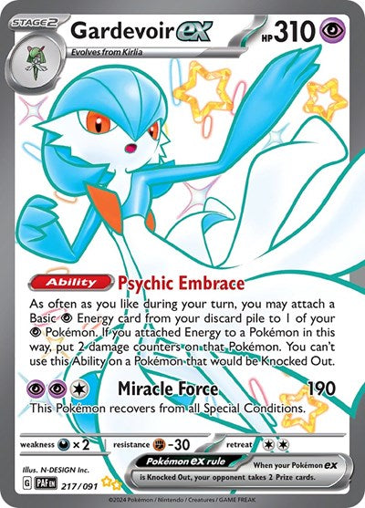 Gardevoir ex - 217/091 (217/091) [SV: Paldean Fates]