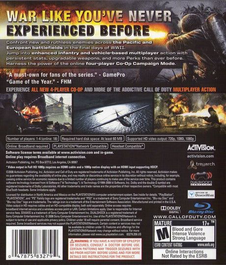 Call of Duty: World at War - PlayStation 3