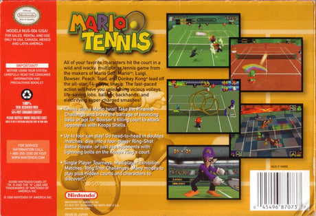 Mario Tennis - Nintendo 64