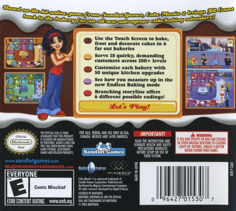 Cake Mania 2: Jill's Next Adventure! - Nintendo DS