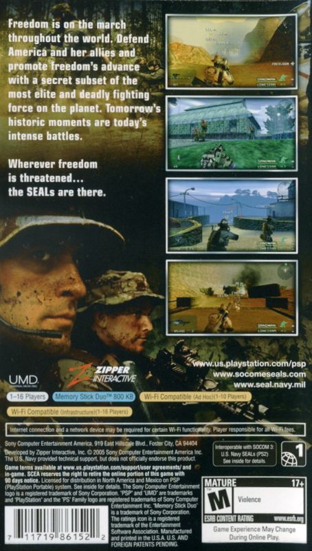 SOCOM: U.S. Navy SEALs - Fireteam Bravo - PSP