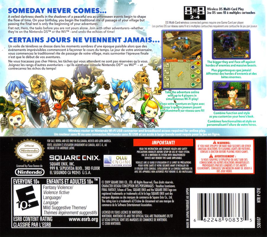 Final Fantasy: Crystal Chronicles - Echoes of Time - Nintendo DS