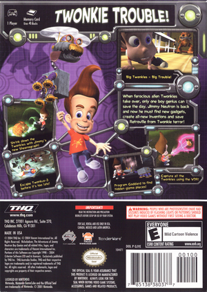 Adventures of Jimmy Neutron: Boy Genius - Attack of the Twonkies - GameCube