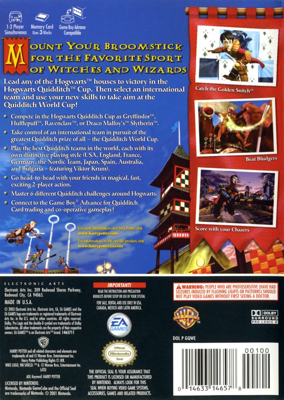 Harry Potter: Quidditch World Cup - GameCube
