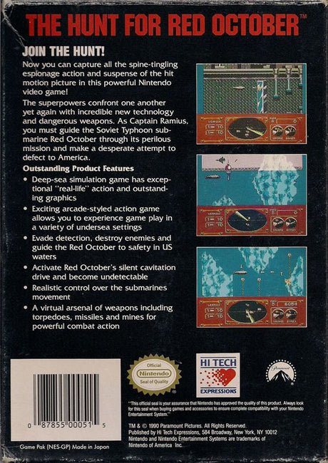 The Hunt for Red October - NES
