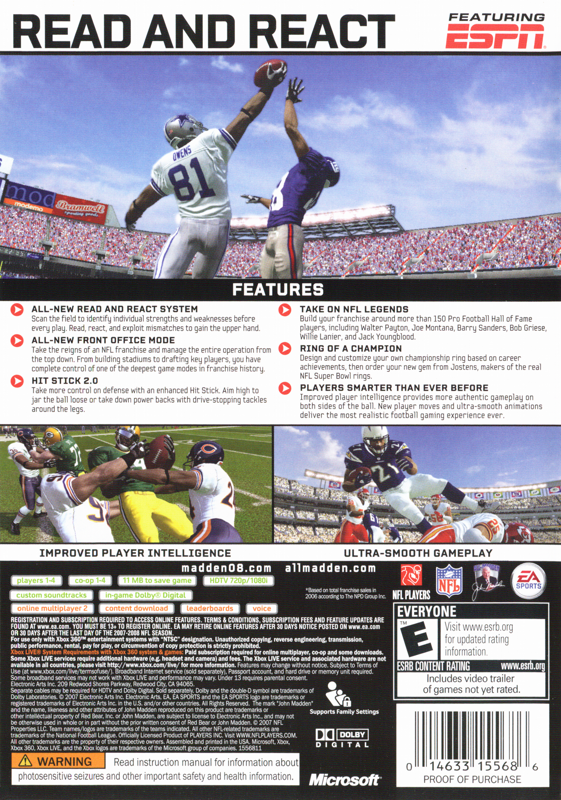 Madden NFL 08 - Xbox 360