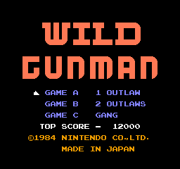 Wild Gunman - NES