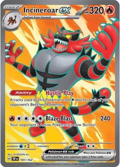 Incineroar ex - 187/162 (187/162) [SV05: Temporal Forces]