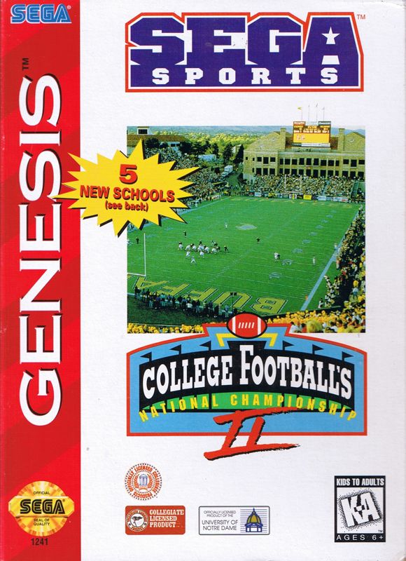 College Football's National Championship II - SEGA Genesis