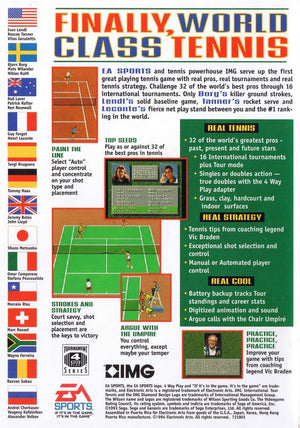 IMG International Tour Tennis - SEGA Genesis