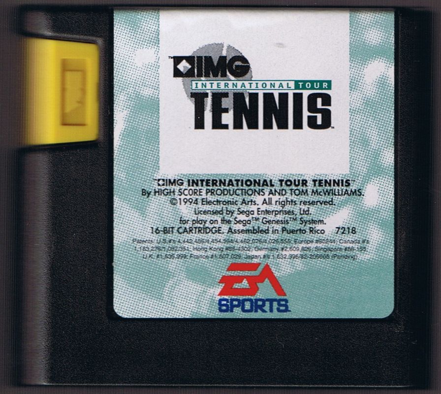 IMG International Tour Tennis - SEGA Genesis