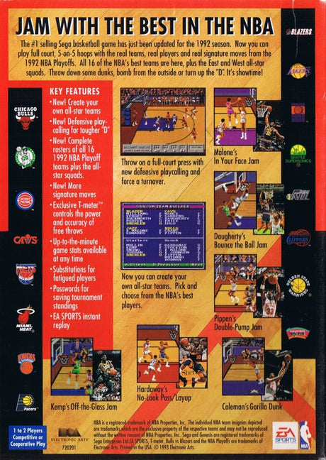 Bulls vs. Blazers and the NBA Playoffs - SEGA Genesis